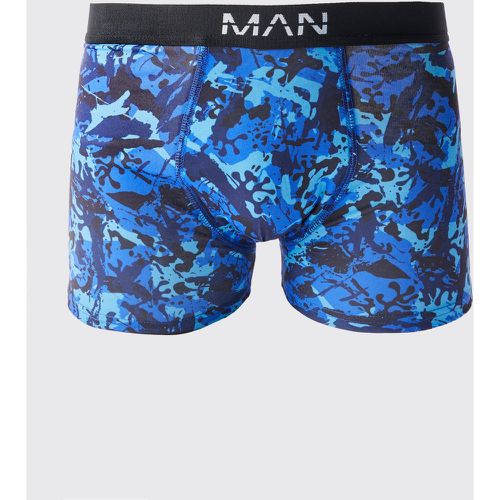 Boxer imprimé camouflage abstrait - Boohooman - Modalova