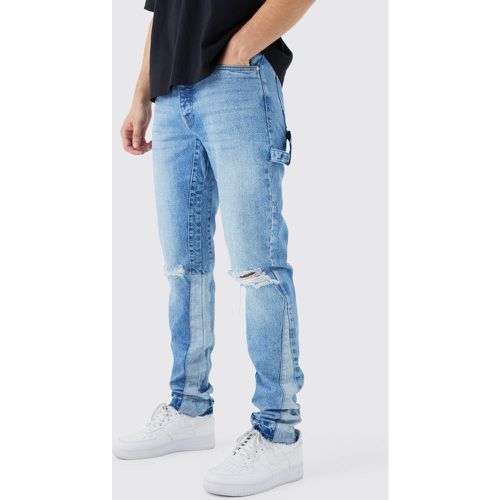 Tall - Jean charpentier droit - Boohooman - Modalova