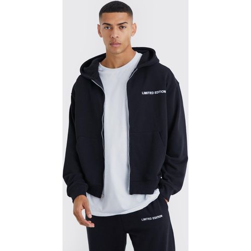 Sweat à capuche oversize zippé - Boohooman - Modalova