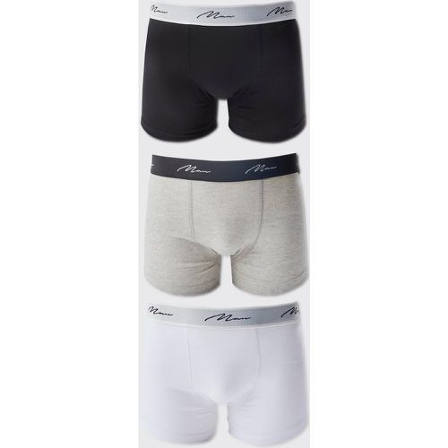 Lot de 3 boxers coloris mixtes - Boohooman - Modalova