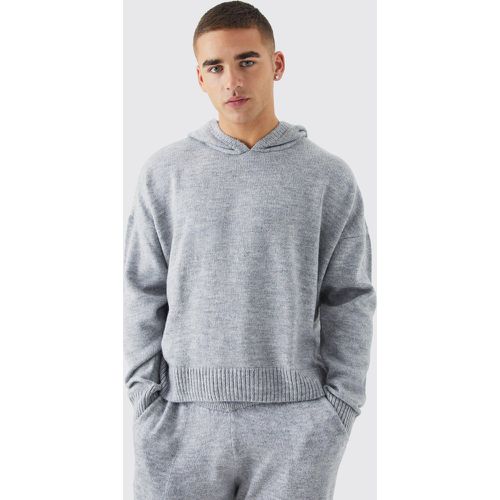 Sweat à capuche ample en maille brossée - Boohooman - Modalova