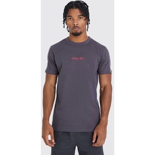 T-shirt cintré à surpiqûres - MAN - Boohooman - Modalova