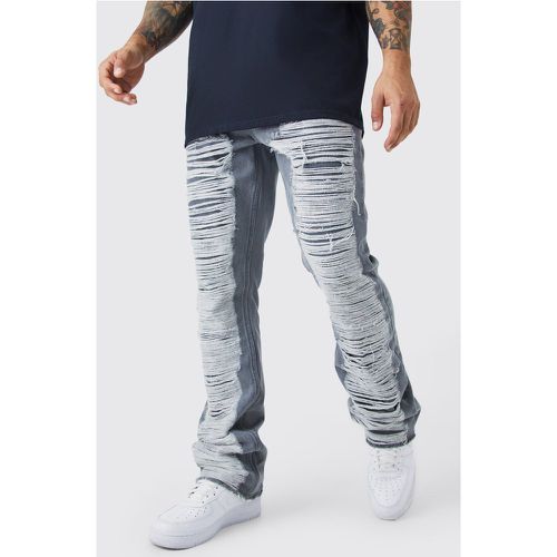 Jean flare slim déchiré - - 32R - Boohooman - Modalova