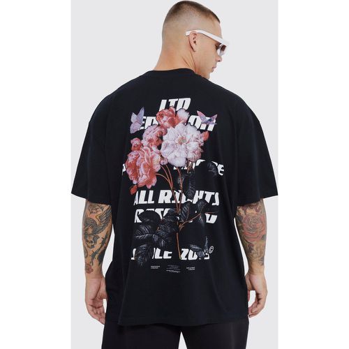 T-shirt oversize fleuri - Boohooman - Modalova