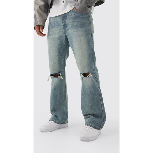 Jean large déchiré au genou - - 28R - Boohooman - Modalova