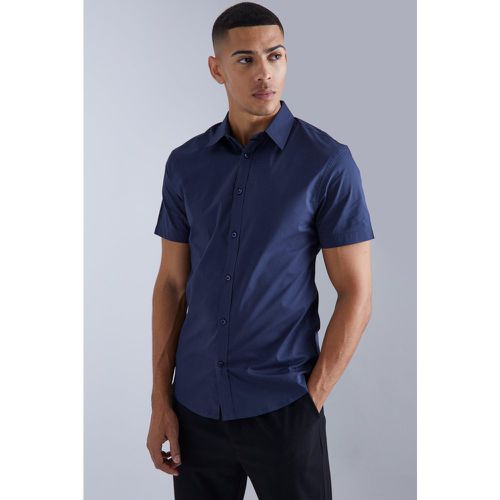 Chemise slim à manches courtes - Boohooman - Modalova