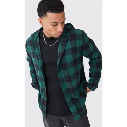 Chemise oversize à carreaux et manches longues - Boohooman - Modalova