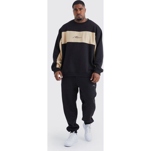 Grande taille - Survêtement color block - - XXXL - Boohooman - Modalova