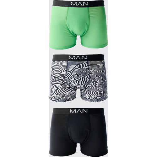 Pack Abstract Print Boxers - Boohooman - Modalova