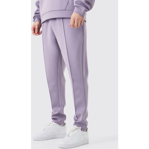 Tall Slim Tapered Cropped Scuba Jogger - Boohooman - Modalova