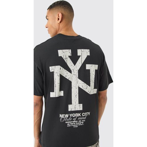 Oversized Ny Graphic T-shirt - Boohooman - Modalova