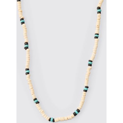 Beaded Necklace In White - Boohooman - Modalova