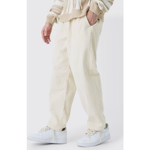 Elastic Waist Skate Cord Trouser In Sand - - 28R - Boohooman - Modalova