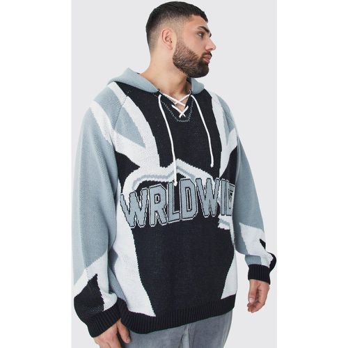 Grande taille - Maillot de hockey oversize à capuche - - XXXL - Boohooman - Modalova