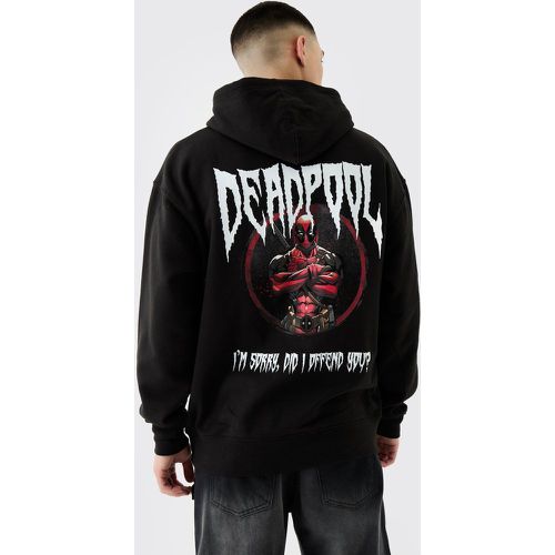 Sweat à capuche oversize Marvel à imprimé Deadpool - Boohooman - Modalova