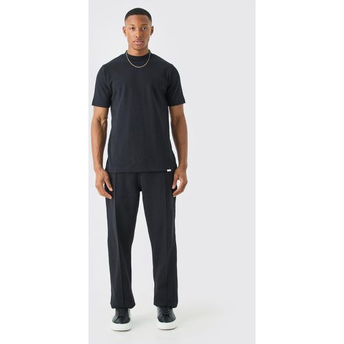 Slim T-shirt & Jogger Interlock Set - Boohooman - Modalova