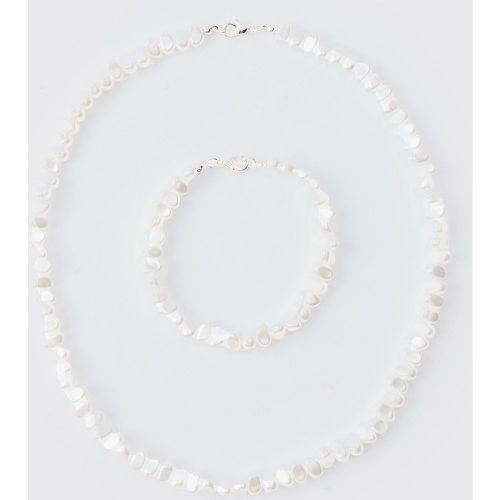 Pearl Bead Necklace And Bracelet - Boohooman - Modalova