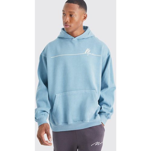 Sweat à capuche surteint imprimé - Boohooman - Modalova