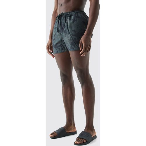 Short Length Camo Swim Short - Boohooman - Modalova