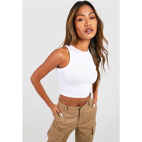 Crop Top À Dos Nageur Basique - boohoo - Modalova
