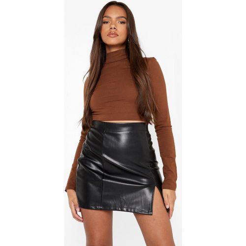 Crop Top Basique À Col Montant - boohoo - Modalova