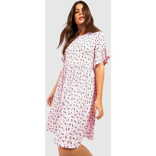 Robe Babydoll À Imprimé Fleuri - boohoo - Modalova