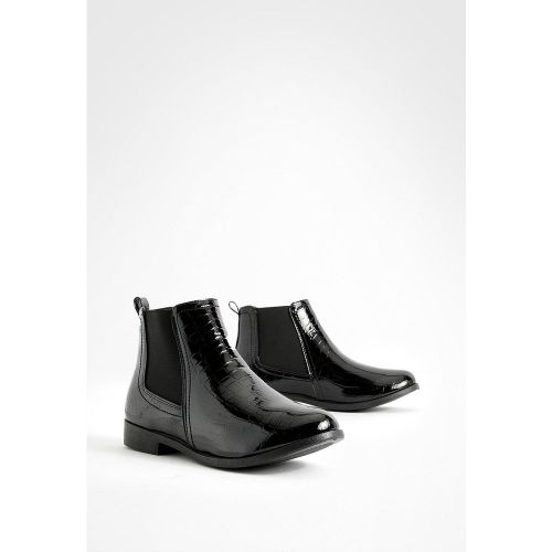 Bottes Chelsea Croco - Pointure Large - boohoo - Modalova