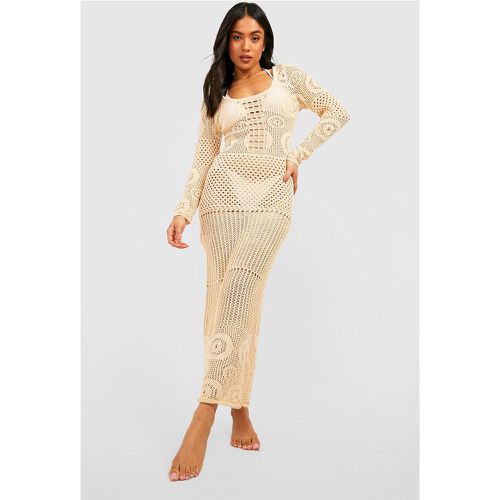 Petite" - Robe Longue En Crochet - boohoo - Modalova