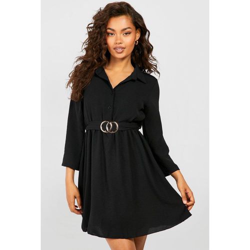 Robe Chemise Ceinturée - boohoo - Modalova