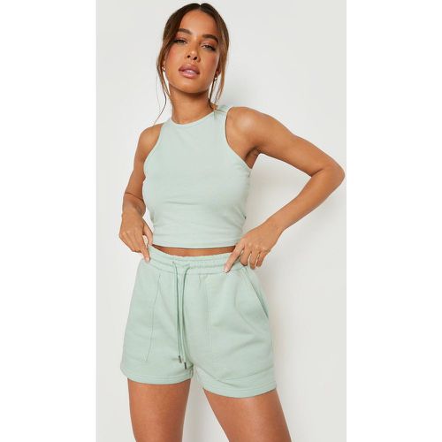 Ensemble Avec Crop Top À Dos Nageur Et Short - boohoo - Modalova