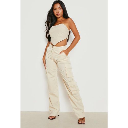 Petite" - Pantalon Cargo À Poches - boohoo - Modalova