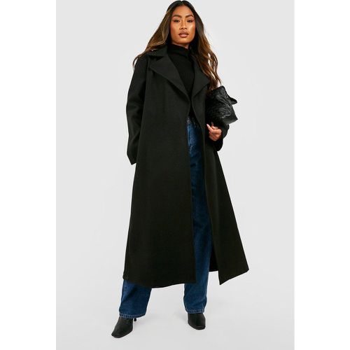 Manteau Long Effet Laine - boohoo - Modalova