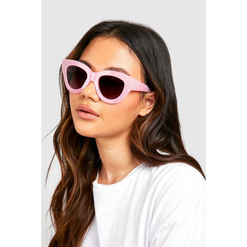 Lunettes De Soleil Œil De Chat Oversize - boohoo - Modalova