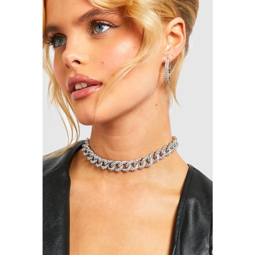 Collier Ras-Du-Cou À Pierre Fantaisie - - boohoo - Modalova
