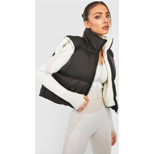 Veste Matelassée Sans Manches Doublure En Polaire - boohoo - Modalova