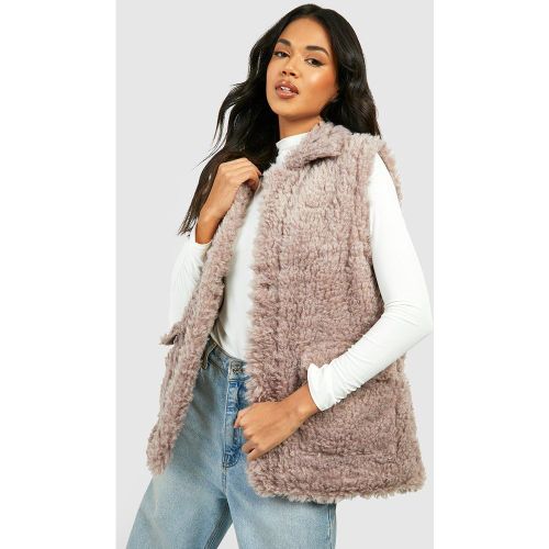 Gilet Sans Manches En Fausse Fourrure - boohoo - Modalova