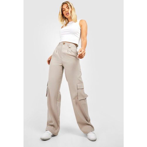 Pantalon Cargo Taille Haute - boohoo - Modalova