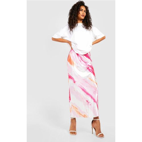 Jupe Mi-Longue Satinée - boohoo - Modalova