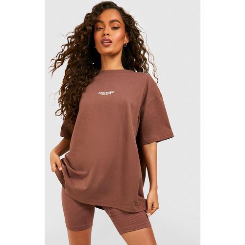 T-Shirt Oversize Brodé - boohoo - Modalova