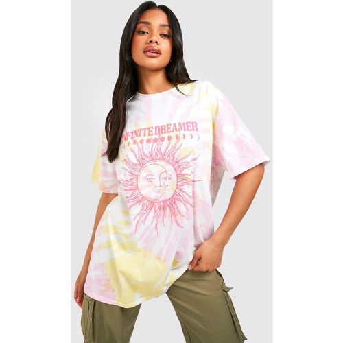 T-Shirt Oversize Tie Dye - boohoo - Modalova