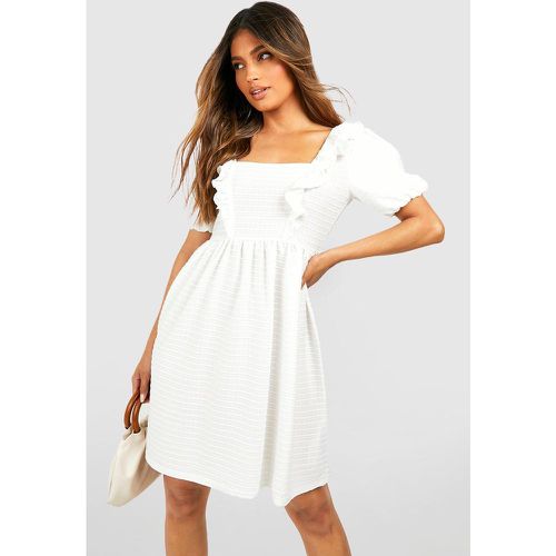 Robe Babydoll Texturée À Volants - boohoo - Modalova