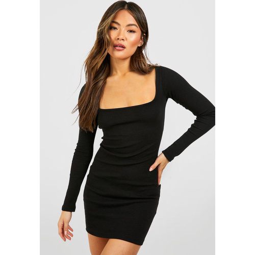 Robe Courte Basique À Col Carré - boohoo - Modalova