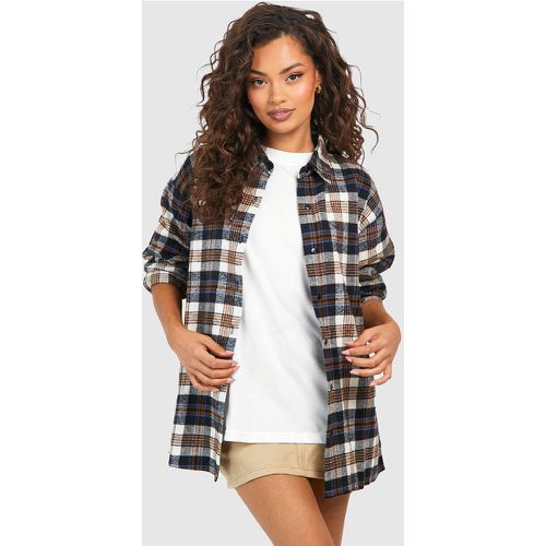 Chemise Oversize À Carreaux - boohoo - Modalova