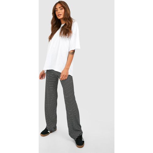 Pantalon Large Côtelé Rayé - boohoo - Modalova