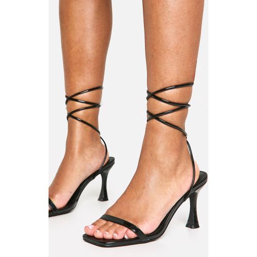 Sandales À Talon Flare Et Lacets - boohoo - Modalova