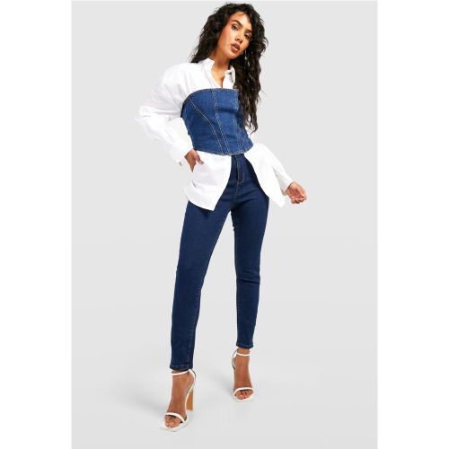 Jean Skinny Super Stretch Taille Haute - boohoo - Modalova
