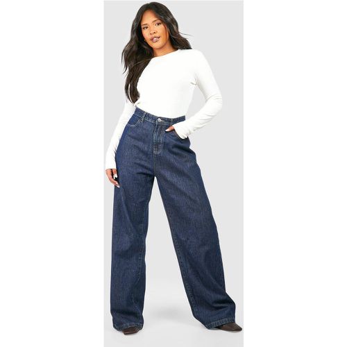 Grande Taille - Jean Large Taille Haute - boohoo - Modalova