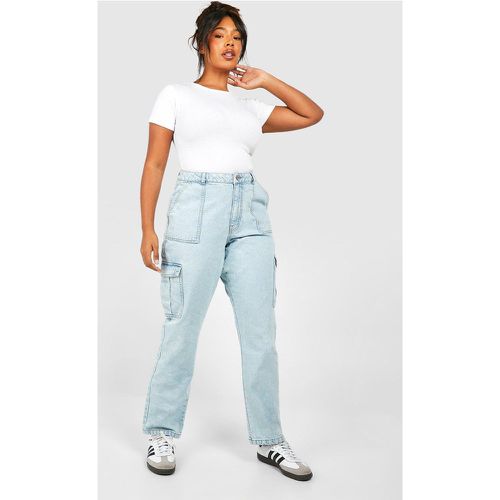 Grande Taille - Jean Cargo Basique - boohoo - Modalova