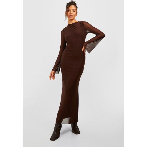 Robe Longue En Tulle À Manches Longues - boohoo - Modalova