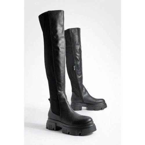 Bottes Hautes À Plateforme - boohoo - Modalova